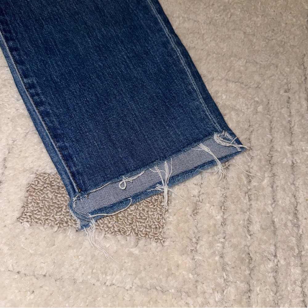 Madewell | Women’s Straight Leg Blue Distressed Jeans - Picture 2 of 9